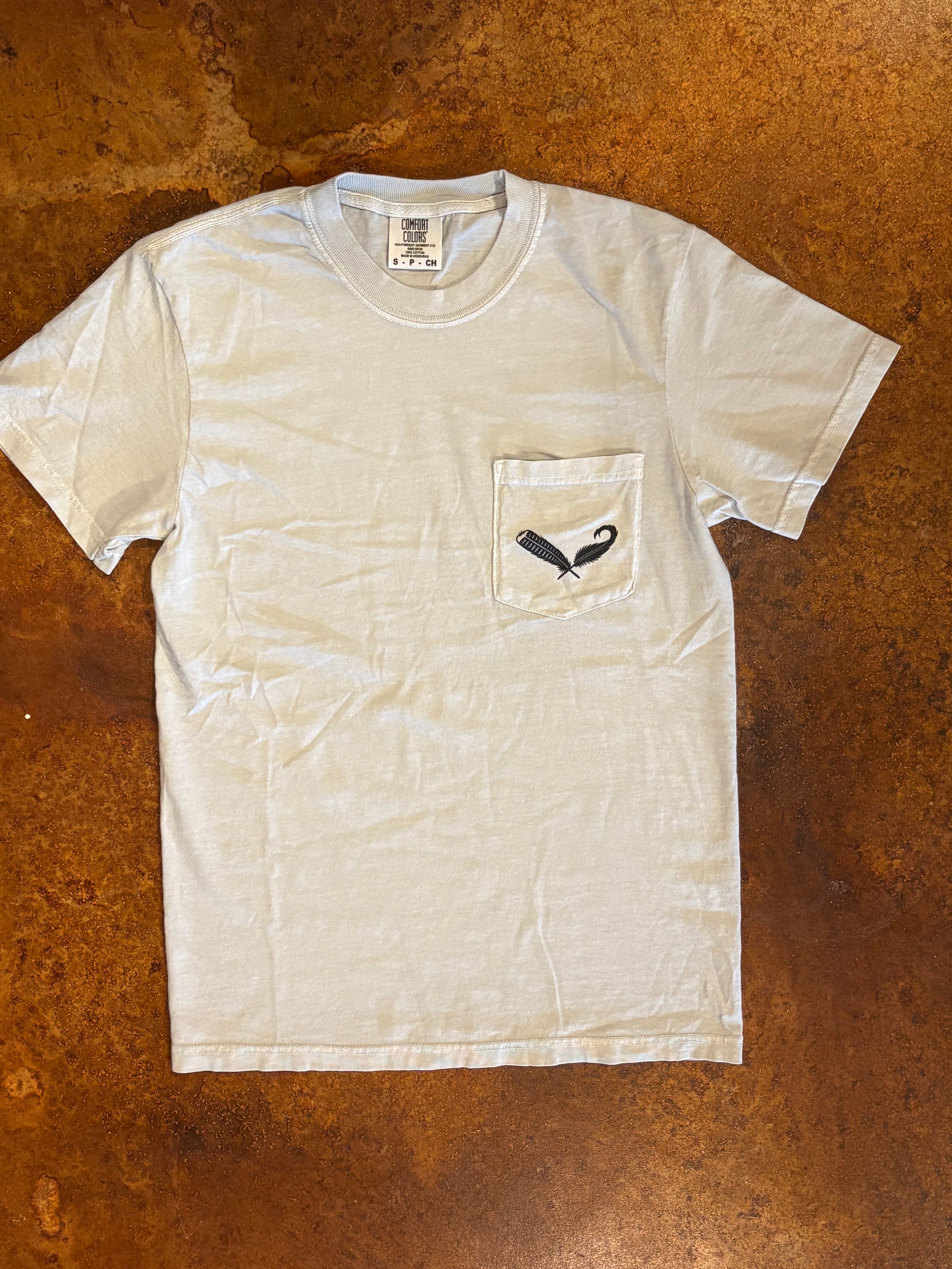 Double Down Heritage Pocket Tee- Sage