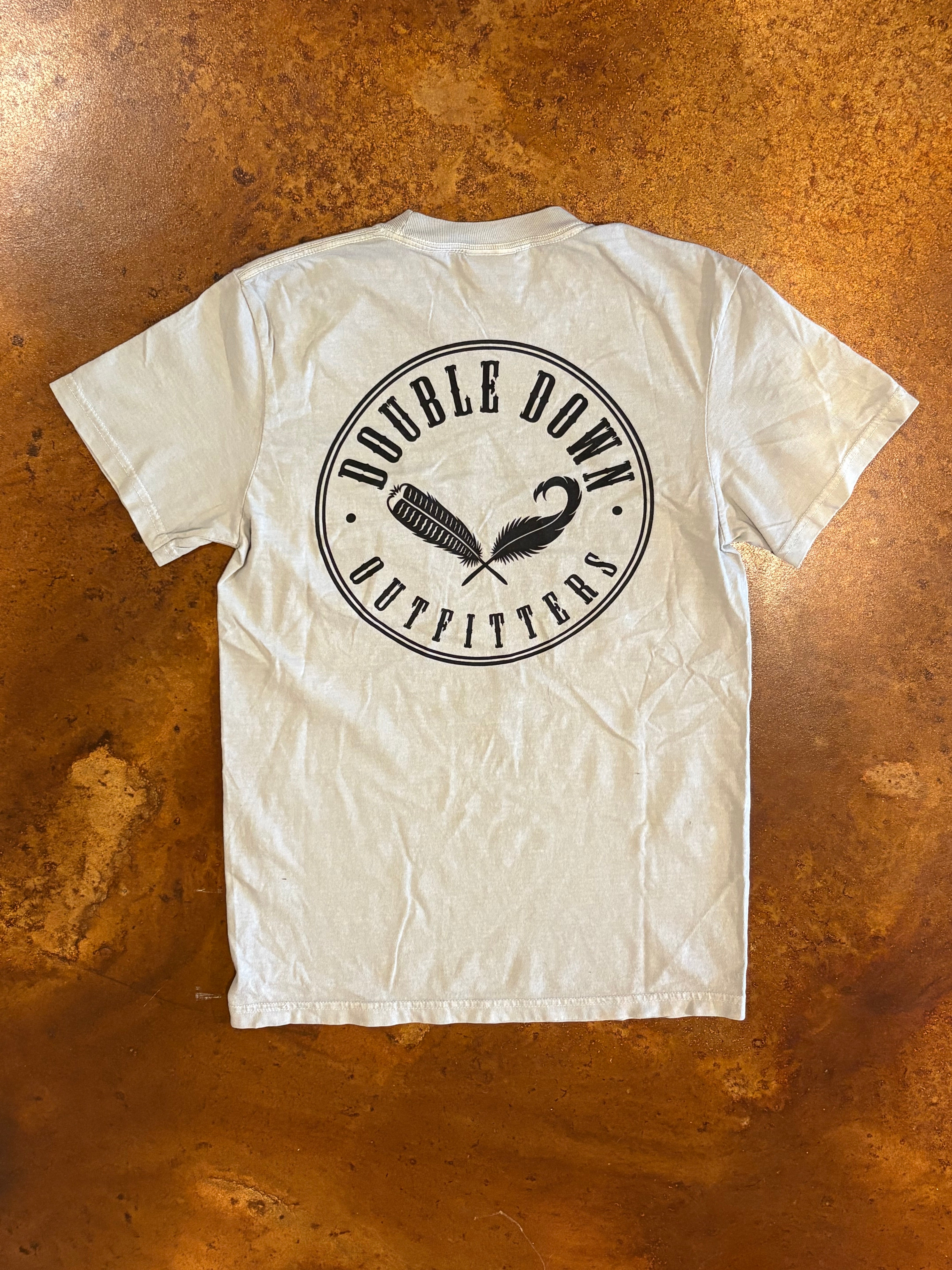 Double Down Heritage Pocket Tee- Sage