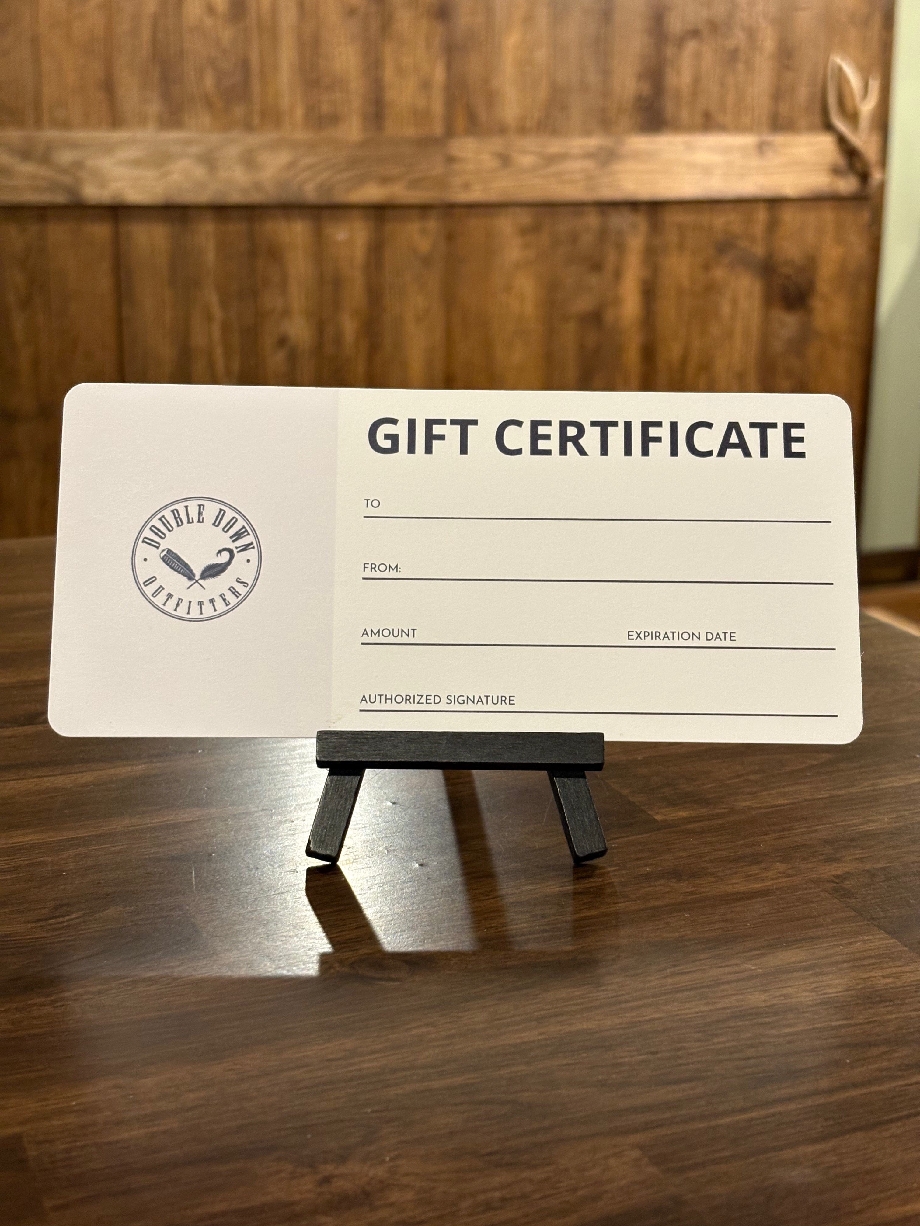 Gift Certificate