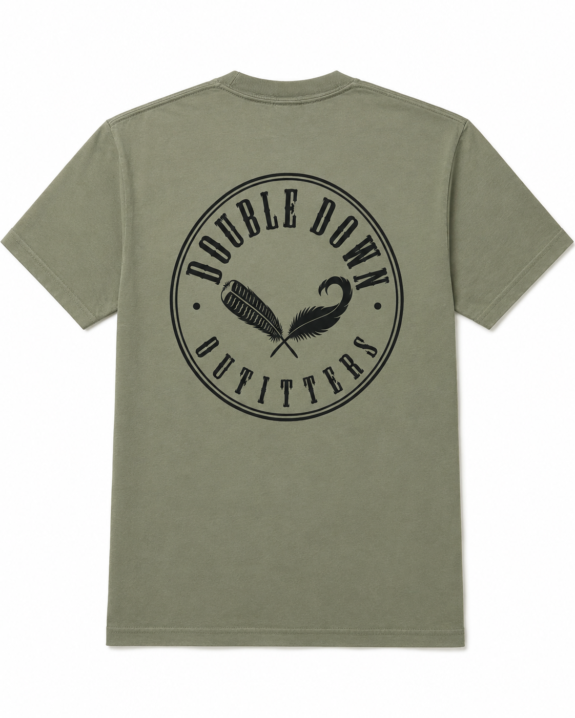 Double Down Heritage Pocket Tee - Olive