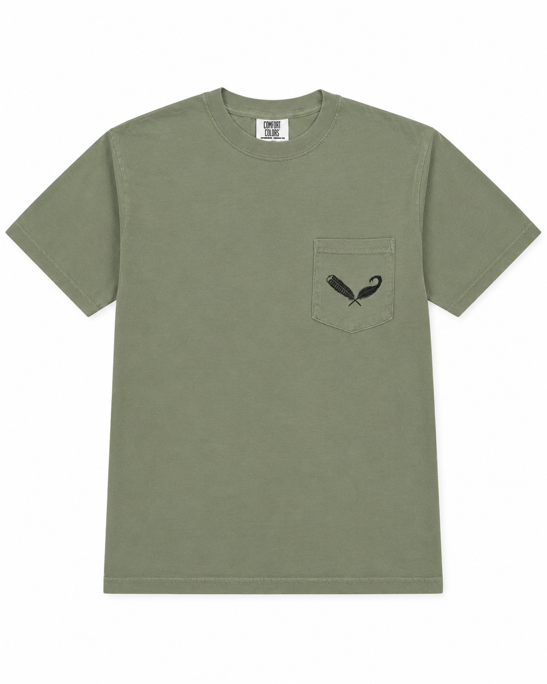 Double Down Heritage Pocket Tee - Olive